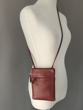 Osgoode Marley Ella Wearable Brown Leather Pocket Crossbody Bag
